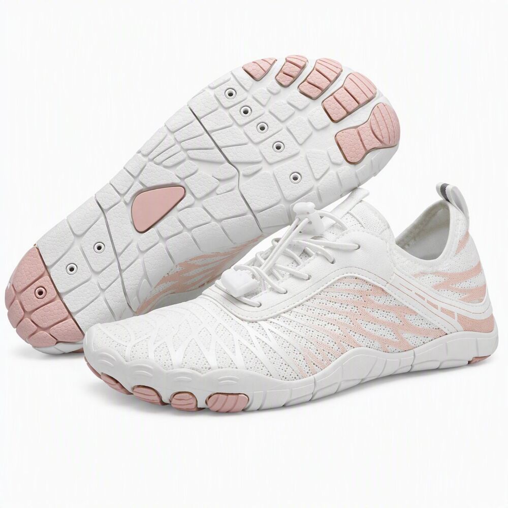 White Coral Pink Hike Footwear Lazuli Pro Barefoot Shoes Wide Toe EU 44 US 13
